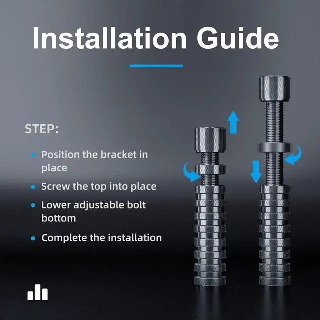Alt view image 6 of 7 - Ausvrkkit GPU Support Bracket, 2.75-4.52Inch GPU Sag Bracket with Non-Slip Sheet, GPU Holder for Prevent Graphics Card Sag (Black)