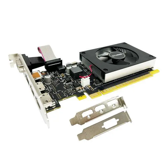 Main image of QTHREE GeForce GT 730 4GB Graphics Card,2X HDMI, DP,VGA,DDR3,64 Bit,Low Profile Video Card for PC,Computer GPU,PCI Express X8,SFF,DirectX 12,Support Winows 11