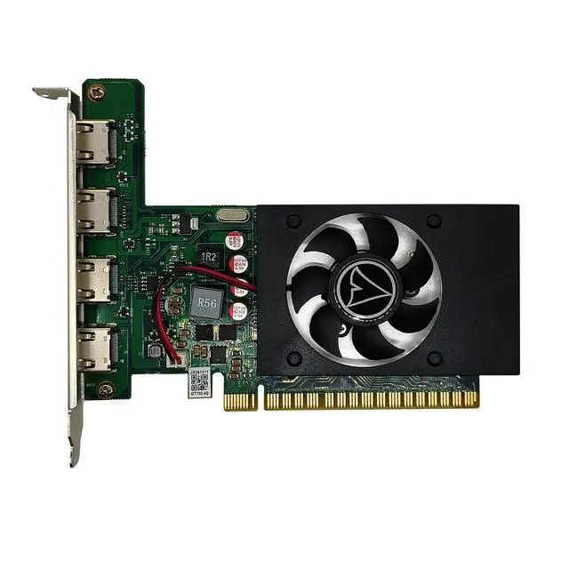 Alt view image 6 of 7 - Vandossy GeForce GT 730 Graphics Card, 4× HDMI 4GB GDDR5 Video Card PCIe 2.0×8 384CUDA Gaming Video Card for for Multi-Monitor Business, HTPC, Home Theater, Silent PC