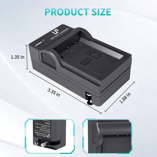 Alt view image 4 of 7 - Battery Charger, Charger Compatible with Canon EOS Rebel T7, T6, T5, T3, T100, 4000D, 3000D, 2000D, 1500D, 1300D, 1200D, 1100D & More (NOT for T3i T5i T6i T6s T7i)