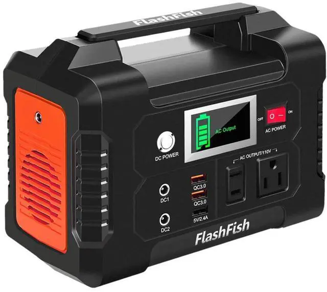 Main image of Portable Power Station 200W, 40800mAh Backup Power Battery Pack With 110V AC Outlets/2 DC Ports/3 USB Ports, Solar Generator Power Supply For Home Backup, Power Outages, and Camping