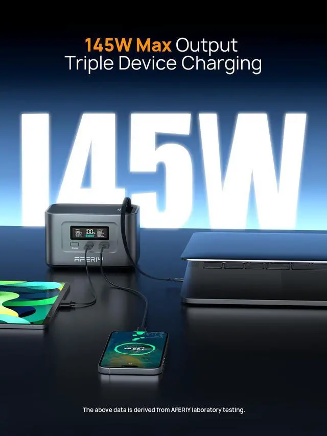 Alt view image 5 of 7 - 31000mAh Power Bank Station,100W PD3.0 Laptop Portable Charger, 145W Total Fast Charging,LiFePO4 Battery Pack 3000+ Cycles for MacBook Pro/Air/ipad/iPhone 17/16/Samsung S24/Dell/HP and More