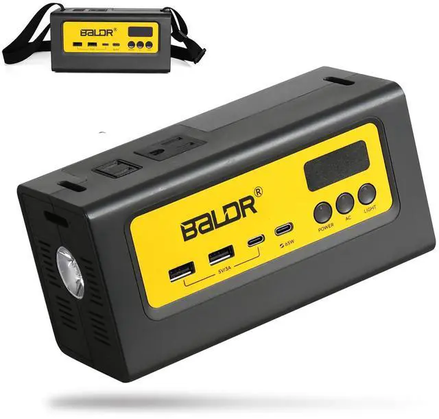 Main image of Portable Power Station 28000mAh, 90Wh LiFePO4 Battery Backup Camping Solar Generator Fast Charging with AC Outlet 150W Peak Power Bank for Home Backup Outdoor Emergency