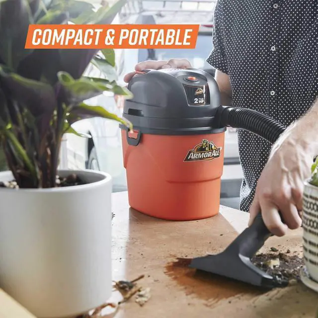 Alt view image 5 of 7 - AA155 1.5-Gallon 2 Peak HP Portable Wet/Dry Vacuum, Orange