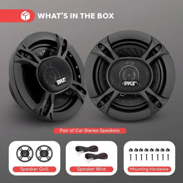 Alt view image 2 of 7 - 3-Way Universal Car Stereo Speakers-300W 6.5 Triaxial Loud Pro Audio Car Speaker Universal OEM Quick Replacement Component Speaker Vehicle Door/Side Panel Mount Compatible PL613BK (Pair), black