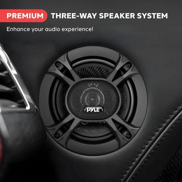 Alt view image 3 of 7 - 3-Way Universal Car Stereo Speakers-300W 6.5 Triaxial Loud Pro Audio Car Speaker Universal OEM Quick Replacement Component Speaker Vehicle Door/Side Panel Mount Compatible PL613BK (Pair), black