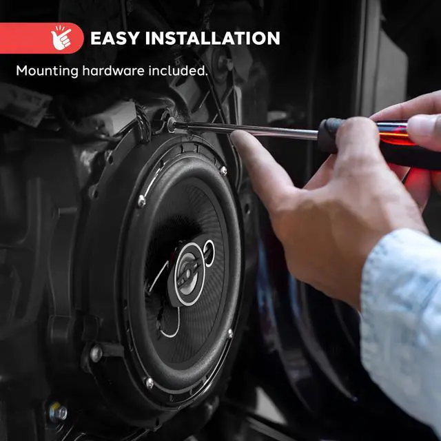 Alt view image 6 of 7 - 3-Way Universal Car Stereo Speakers-300W 6.5 Triaxial Loud Pro Audio Car Speaker Universal OEM Quick Replacement Component Speaker Vehicle Door/Side Panel Mount Compatible PL613BK (Pair), black