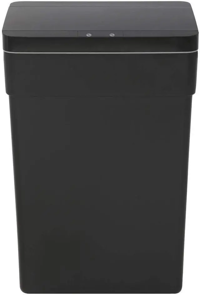 Main image of 13 Gallon Trash Can Automatic Kitchen Trash Can Touch Free High-Capacity Garbage Can with Lid for Bedroom Bathroom Home Office 50 Liter (Black, 1) (1, Black)