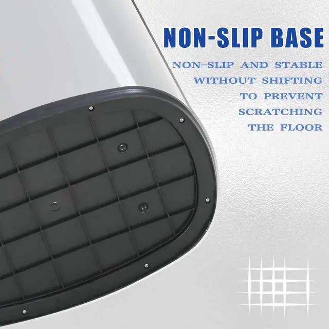 Alt view image 7 of 7 - Garbage Can 13 Gallon 50 Liter Kitchen Trash Can for Bathroom Bedroom Home Office Automatic Touch Free High-Capacity with Lid Brushed Stainless Steel Waste Bin