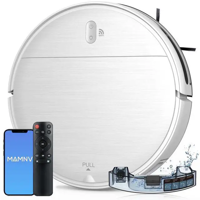 Main image of Robot Vacuum and Mop,2 in 1 for Carpet & Hard Floor,Robotic Vacuum Cleaner with Alexa/Voice/App,Powerful & Quiet for Pet Hair,Slim 2.87",Self-Charging & Zigzag Path Cleaning