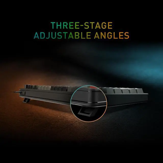 Alt view image 5 of 7 - Forge GK110 Combo US Gaming RGB Keyboard & Mouse Set, 26-Key Anti-Ghosting, 12800 DPI Optical Sensor