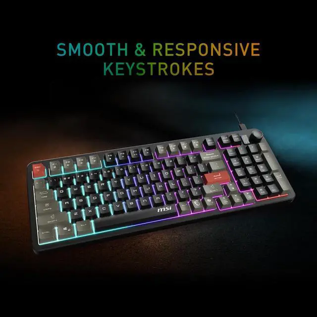 Alt view image 2 of 7 - Forge GK110 Combo US Gaming RGB Keyboard & Mouse Set, 26-Key Anti-Ghosting, 12800 DPI Optical Sensor