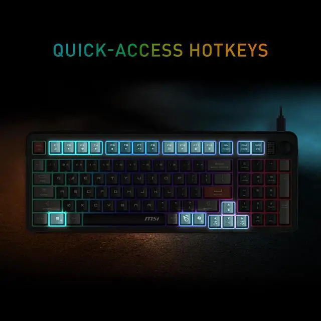 Alt view image 3 of 7 - Forge GK110 Combo US Gaming RGB Keyboard & Mouse Set, 26-Key Anti-Ghosting, 12800 DPI Optical Sensor