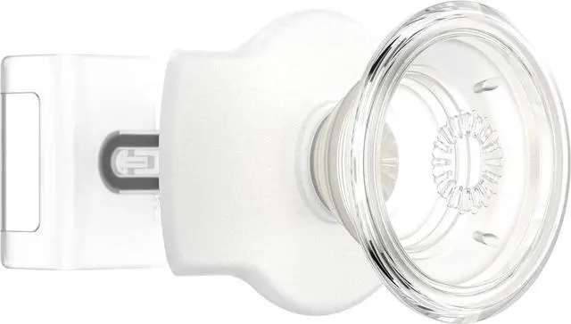 Alt view image 2 of 6 - Phone Grip Slide for Phones and Cases, Sliding Phone Grip with Expanding Kickstand - Clear on White