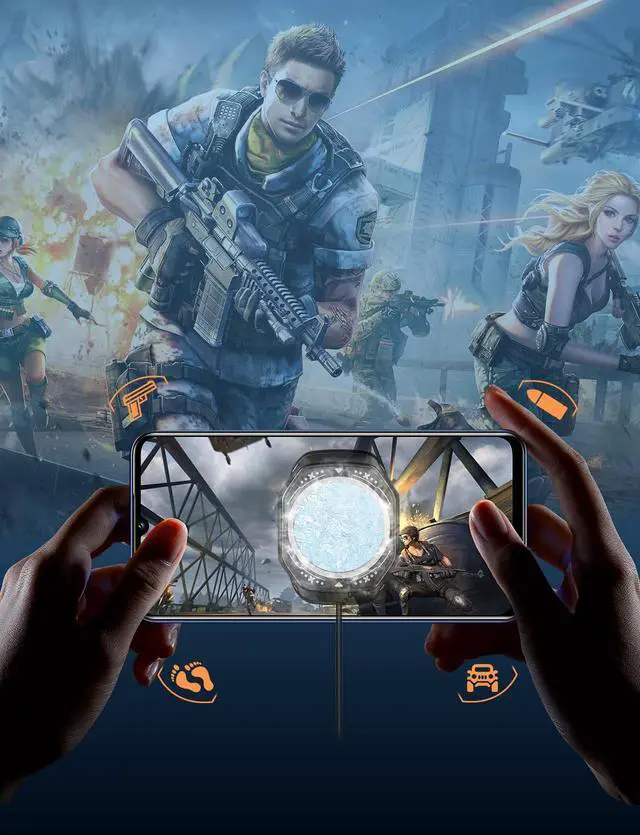 Alt view image 7 of 7 - Magnetic Cell Phone Cooler for Gaming, Portable Phone Cooling Fan with Rechargeable Battery, Phone Radiator with RGB Light, Compatible with iPhone/Samsung/Android/iPad/Tablet (DK-GT)