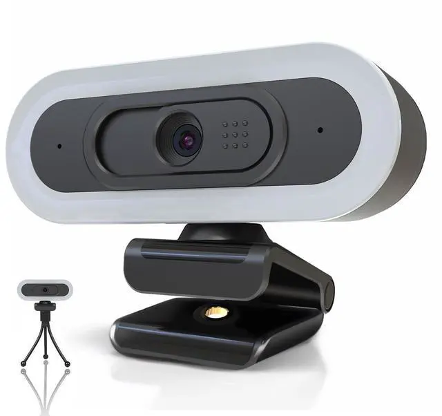 Main image of W4 2K Autofocus Webcam with Dual Mics & LED Light, 1080P 60fps/2K 50fps, USB Streaming Camera for PC, Laptop, Switch 2, Desktop - Plug and Play