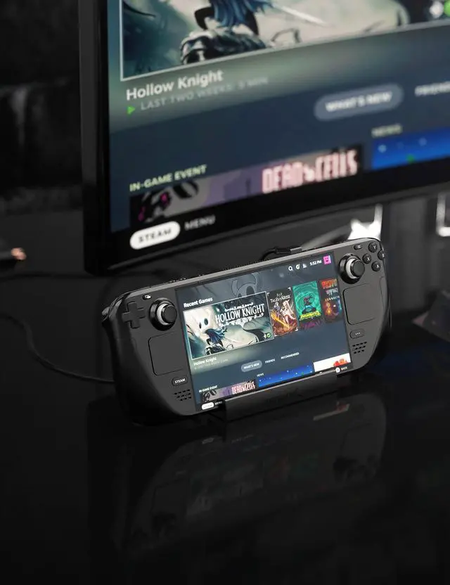 Alt view image 7 of 7 - Docking Station for Steam Deck & ROG Ally 6-Port USB-C Hub with 95W PD Charging, 4K HDMI, 3 USB-A Ports, Type-C Data, Integrated Cable Works with Tablets & Laptops (DS-SD6P)