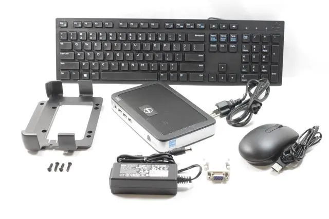 Alt view image 6 of 7 - Wyse 8JD4W 3020 Mini Desktop, 2 GB RAM, 4 GB Flash, Black/White