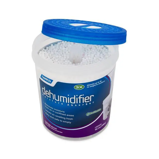 Alt view image 2 of 6 - Dehumidifier Moisture Absorber - Absorbs Up to 3x Its Weight in Water, Reduces Moisture and Humidity in Offices, Closets, Bathrooms, Kitchens, Boats, RVs and More Refillable (44280)