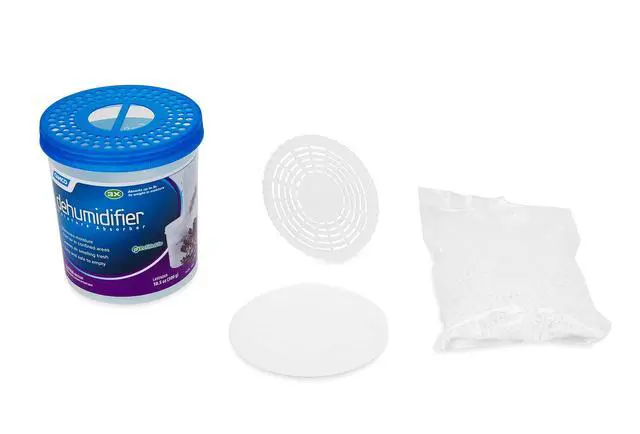 Alt view image 4 of 6 - Dehumidifier Moisture Absorber - Absorbs Up to 3x Its Weight in Water, Reduces Moisture and Humidity in Offices, Closets, Bathrooms, Kitchens, Boats, RVs and More Refillable (44280)