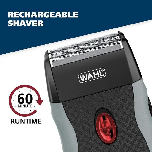 Alt view image 6 of 7 - Bump-Free Rechargeable Foil Shaver with Hypoallergenic Titanium Cutters for Close, Smooth Shaving - Model 7339-300
