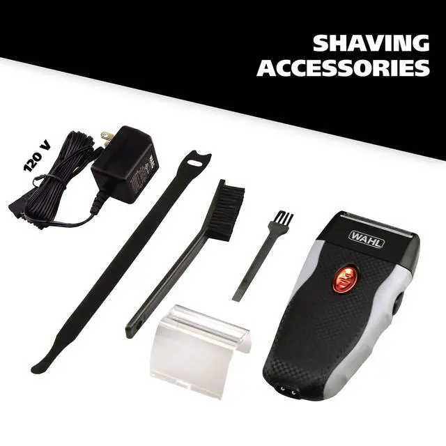 Alt view image 7 of 7 - Bump-Free Rechargeable Foil Shaver with Hypoallergenic Titanium Cutters for Close, Smooth Shaving - Model 7339-300