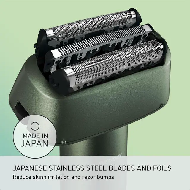 Alt view image 6 of 7 - Electric Razor for Men, Wet Dry Shaver with 3-Blade Cutting System, Ergonomic Handle and USB-C Charging- ES-RM3B-G