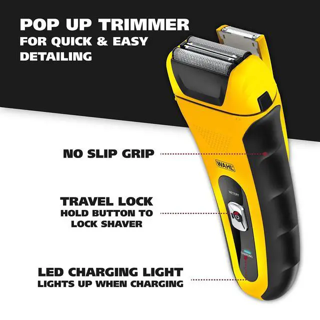 Alt view image 4 of 7 - LifeProof Lithium Ion Electric Foil Shaver with Detail Trimmer for Men
