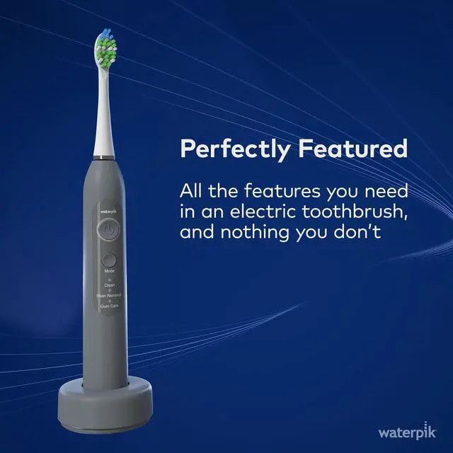Alt view image 3 of 7 - Sensonic Sonic Electric Toothbrush, Rechargeable Toothbrush for Adults with 3 Modes, Travel Case, USB Charger, Modern Gray STW-03W027, Packaging May Vary
