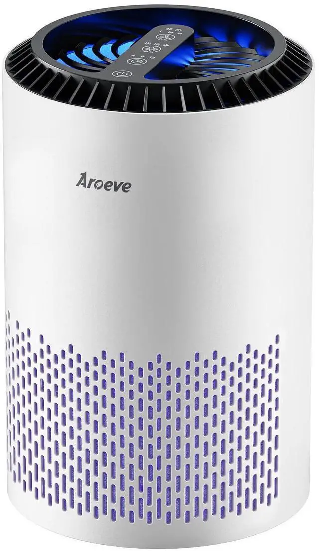 Main image of Air Purifiers for Bedroom Home, Air Purifier For Smoke Pollen Dander Hair Smell Air Cleaner with Sleep Mode Speed Control For Bedroom Office, MK01- White(Available for California)