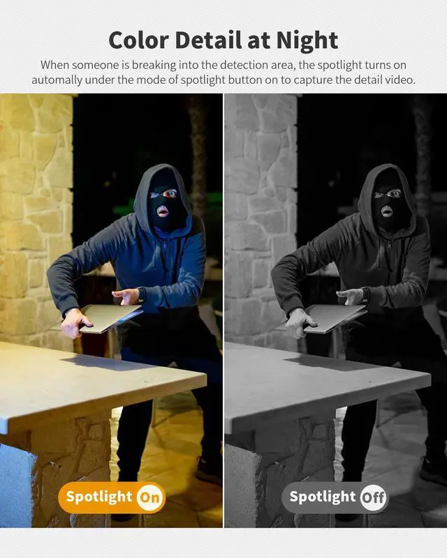 Alt view image 7 of 7 - 4G LTE Cellular Security Camera Includes Memory Card & SIM Card(Support Verizon/AT&T/T-Mobile), 2K Solar Outdoor Cam Wireless Without WiFi Needed, 360° Live View, Color Night Vision