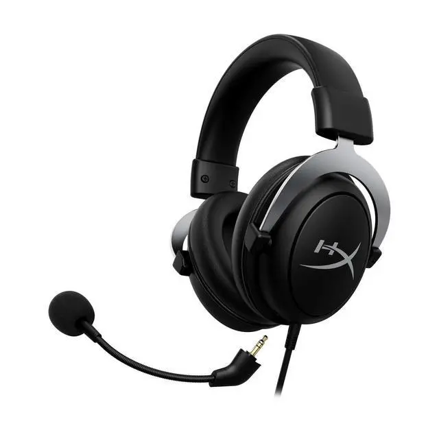 Alt view image 3 of 7 - CloudX, Official Xbox Licensed Gaming Headset, Compatible with Xbox One and Series X|S, Memory Foam Ear Cushions, Detachable Noise-Cancelling Mic, in-line Audio Controls,Black/ Silver