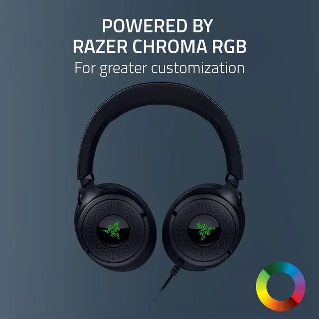 Alt view image 7 of 7 - Kraken V4 X Wired Gaming Headset: 40 mm Drivers - Cardioid Mic - Memory Foam Cushions - Chroma RGB Lighting - Type C & Type A Cable - for PC, Mac, PS5, Nintendo Switch 2, Steam Deck, Smartphone