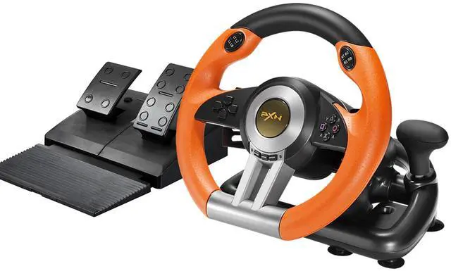 Main image of PC Racing Wheel, V3 PRO 180 Degree Universal USB Car Sim Game Steering Wheel with Pedals for PC, Xbox One, Xbox Series S/X, PS3, PS4, Switch