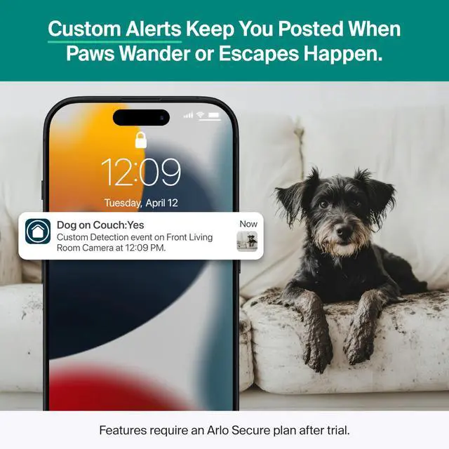 Alt view image 2 of 7 - Essential Indoor Pan Tilt Security Camera 2K (2025 Release) - Wired Plug-in Power, Person Recognition, Animal Detection, Animated Preview, 1-Month Secure Plan, Auto Motion Tracking, 1 Cam, White