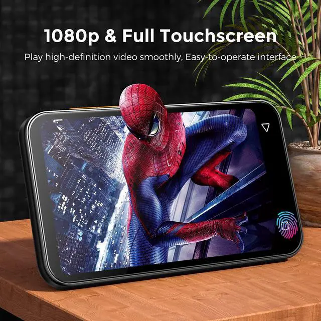 Alt view image 3 of 7 - 72GB WiFi Mp3 Player with Bluetooth, 4.0" Full Touch Screen Mp4 Player with Speaker, Portable Digital Music Player with FM Radio, BrowserCan't Install/Download Any New Apps (Black)