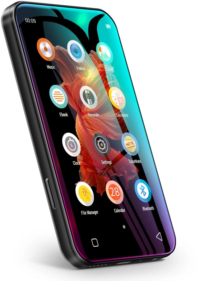 Main image of 72GB MP3 Player with Bluetooth, 4.0" Full Touchscreen Mp4 Player with Speaker, Portable HiFi Sound Mp3 Player with Bluetooth, Voice Recorder, Can't Download Apps (Black)
