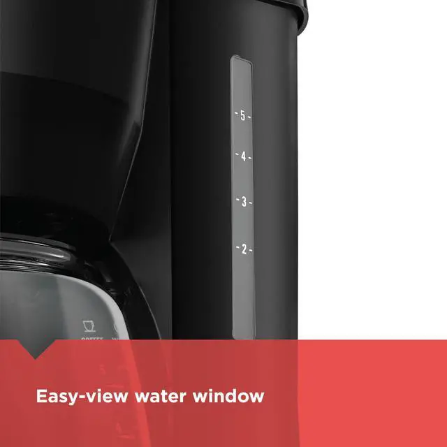 Alt view image 6 of 7 - 5-Cup Coffeemaker, DCM600B Black