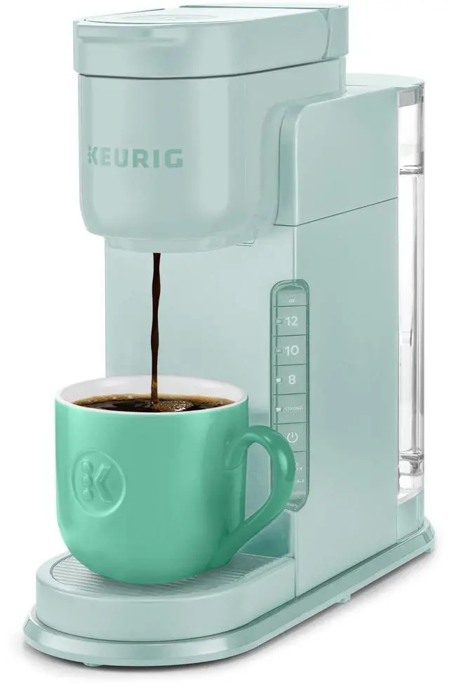 Main image of K-Express Single Serve K-Cup Pod Coffee Maker, 3 Brew Sizes, Strong Button Feature, 42oz Removable Reservoir, Mint