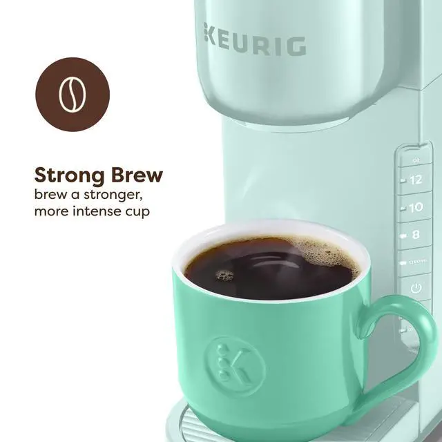 Alt view image 2 of 7 - K-Express Single Serve K-Cup Pod Coffee Maker, 3 Brew Sizes, Strong Button Feature, 42oz Removable Reservoir, Mint