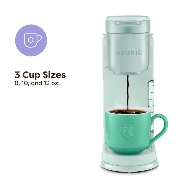 Alt view image 3 of 7 - K-Express Single Serve K-Cup Pod Coffee Maker, 3 Brew Sizes, Strong Button Feature, 42oz Removable Reservoir, Mint