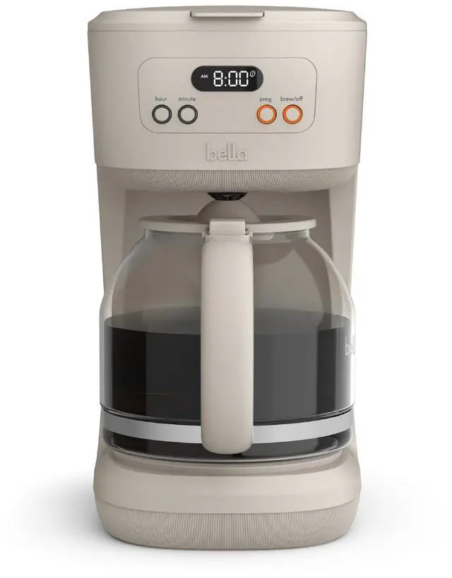 Main image of 12 Cup Programmable Coffee Marker, Reusable Dishwasher Safe Accessories, Easy LCD diaply, Auto Shutoff, 900 watt, Oatmilk