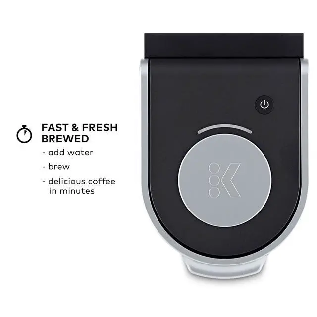 Alt view image 4 of 7 - K-Mini Single Serve K-Cup Pod Coffee Maker, 6 to 12oz Brew size, with Cord Storage, Perfect for Small Spaces, Black