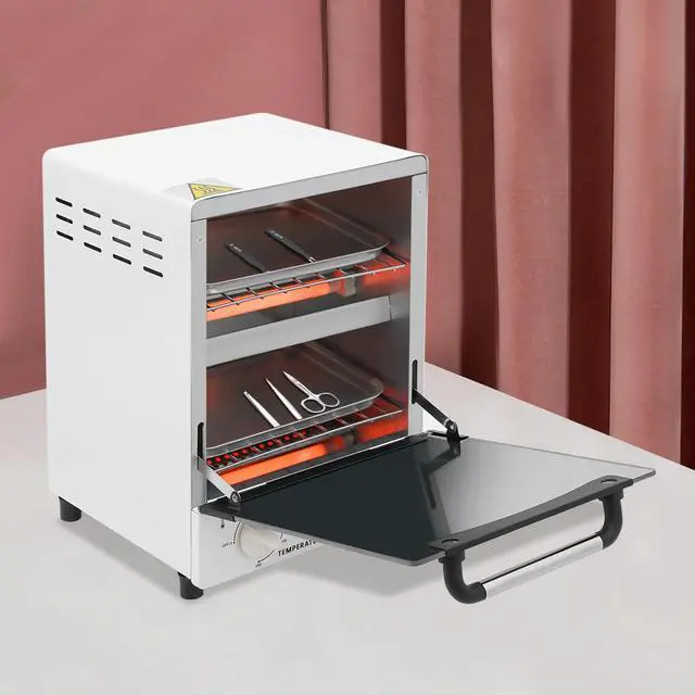 Alt view image 4 of 6 - 1000W High Temperature Sterilizer, Multi-Function High Temperature Sterilizer Cabinet with Temperature Control & Timer, Nail Tool Cleaning Sterilizer Cabinet