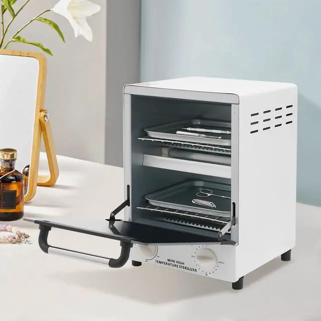 Alt view image 6 of 6 - 1000W High Temperature Sterilizer, Multi-Function High Temperature Sterilizer Cabinet with Temperature Control & Timer, Nail Tool Cleaning Sterilizer Cabinet