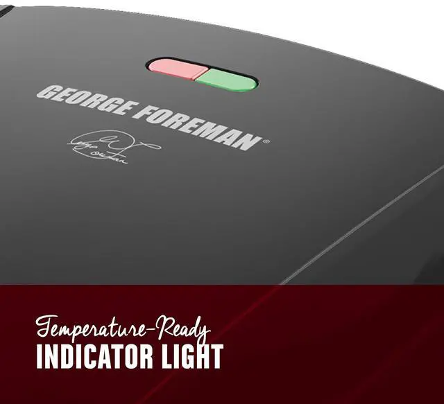 Alt view image 2 of 7 - 4-Serving Removable Plate Electric Grill and Panini Press, George Tough Non-Stick Coating, Drip Tray Catches Grease, Black