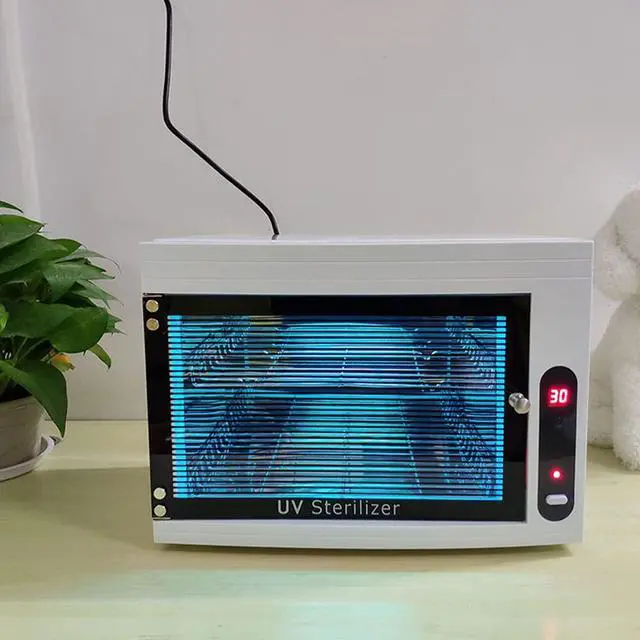 Alt view image 6 of 7 - 8L UV Cleaning Cabinet, High Capacity Nail Tool Cleaning Machine with Timer for Bottle Manicure Spa Barber Tool Equipment Cleaning