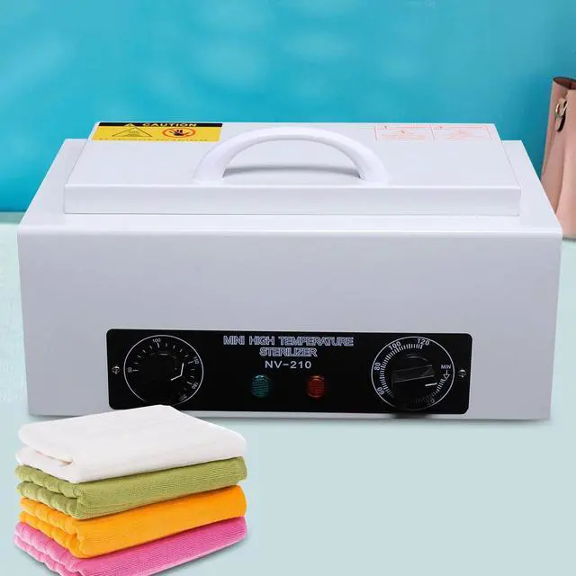 Alt view image 5 of 7 - 300W Heat Sterilizer 1.5L Mini Dry Heat Sterilizer Cabinet High Temperature Cleaning Box with Timer for Nail Spa Pedicure Hairdressing Metal Tools