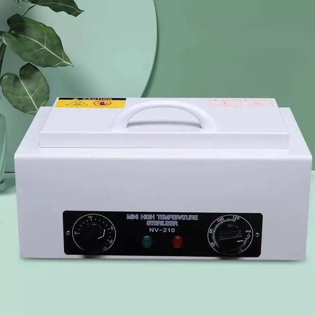Alt view image 6 of 7 - 300W Heat Sterilizer 1.5L Mini Dry Heat Sterilizer Cabinet High Temperature Cleaning Box with Timer for Nail Spa Pedicure Hairdressing Metal Tools