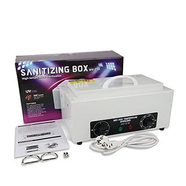 Alt view image 5 of 7 - High Temperature Sterilizer, Dry Heat Nail Sterilizer Machine for Nail Tool Bottle, Portable Tool Disinfection Cabinet, Electric Cleaning Box for Esthetician, Laboratory, Salon NV-210
